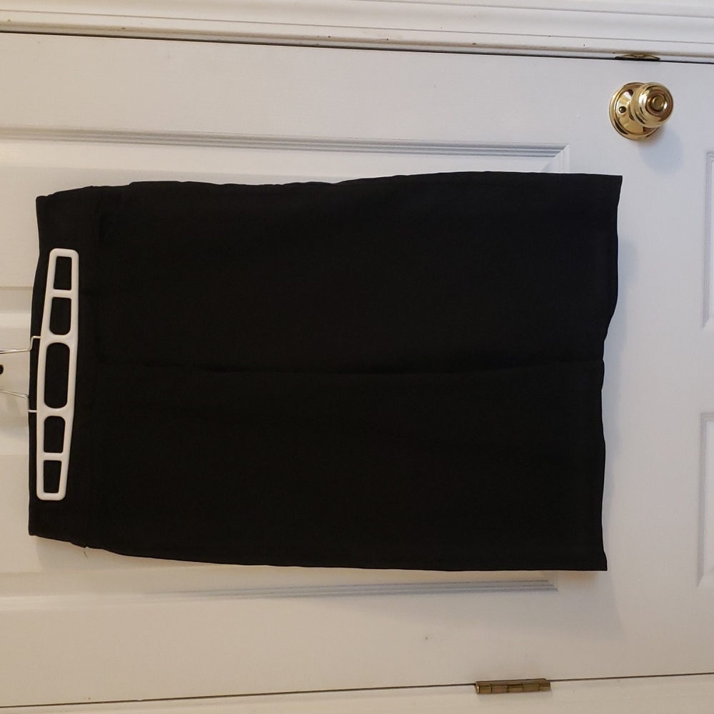 Black Wide Leg Dress Capris, Size 8, Dress Pants